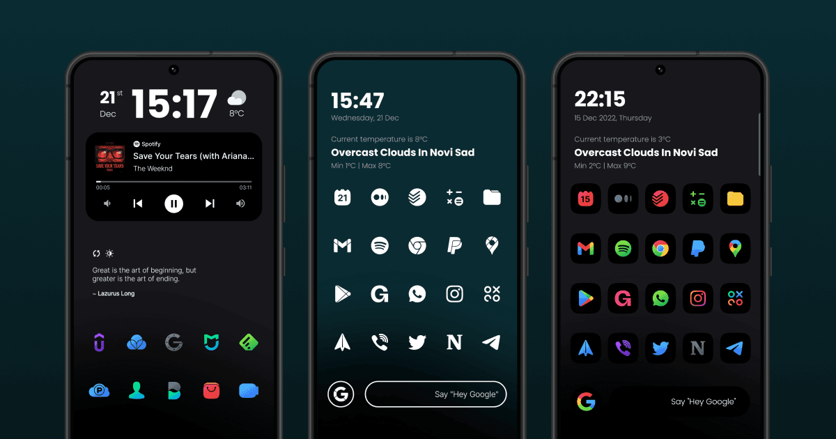 Setting up a custom icon pack on an Android device
