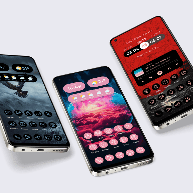 Caelus Adaptive icon pack preview