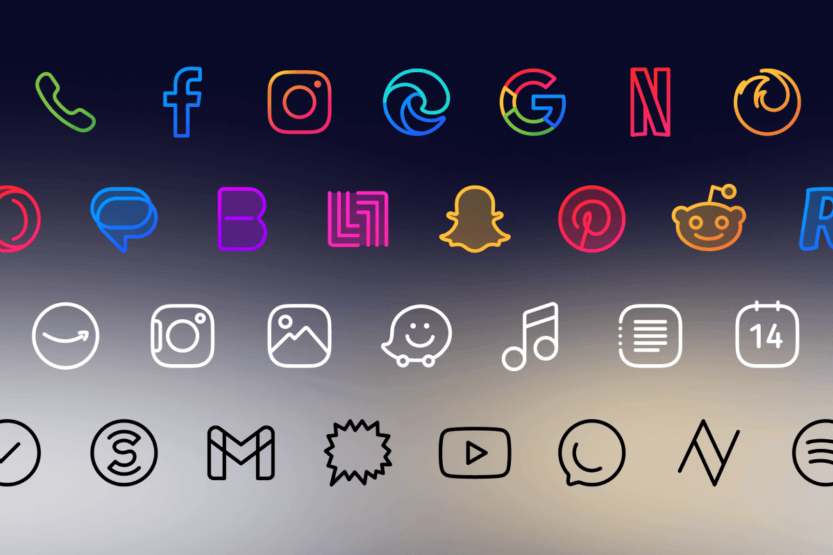 Caelus - Most consistent linear icons. Beautifully unified.
