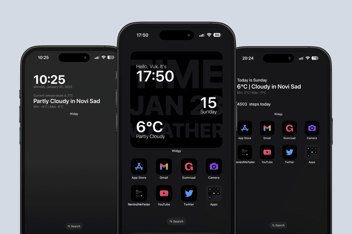 Nora - iOS widgets for Widgy. Beautiful and functional.