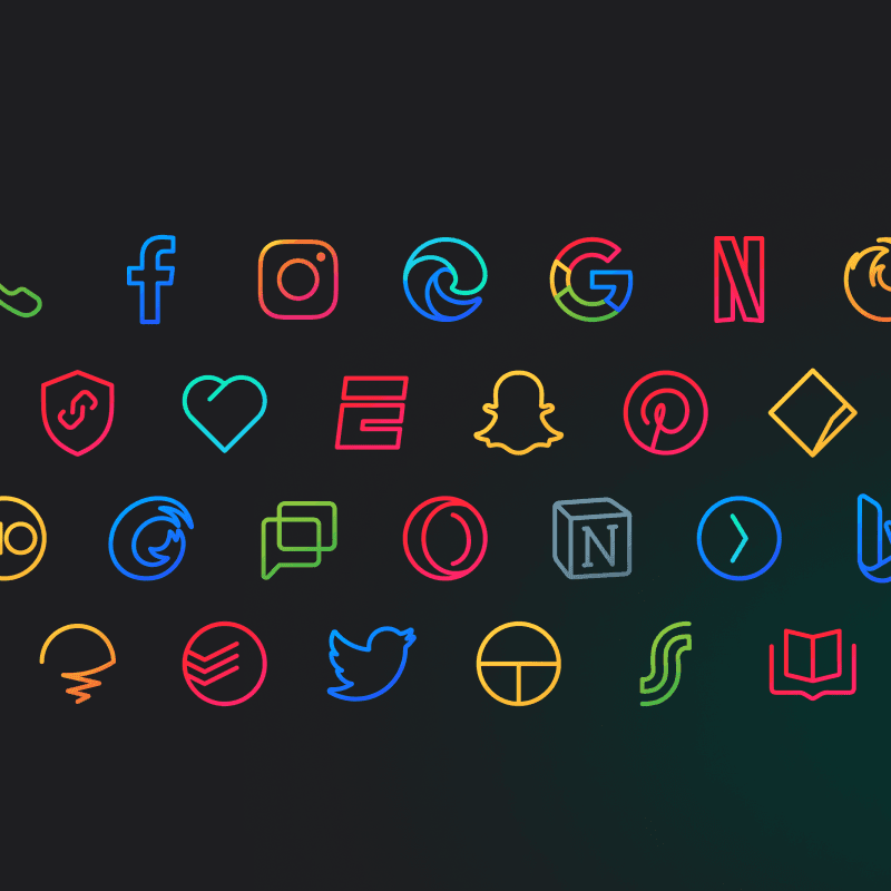 Caelus icon pack preview