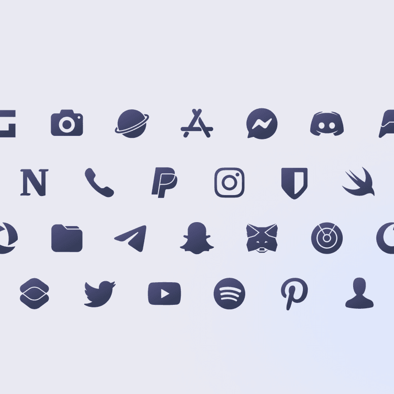 Lena Dark icon pack preview