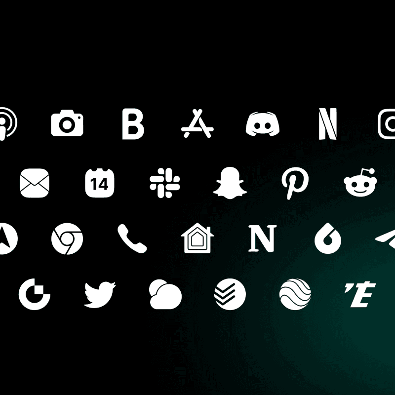 Lena White icon pack preview